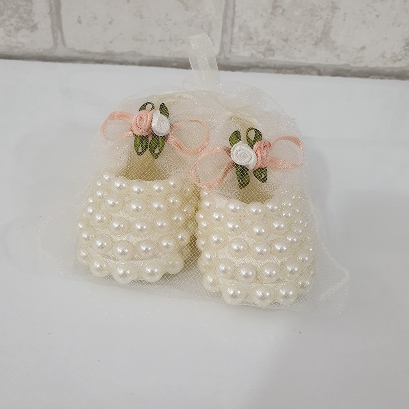 İnci Süslü Kız Bebek Patiği 03 Ay