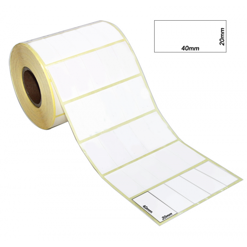 Etiket Termal 20mmx40mm (Kolon 5li)Toplam 5000ad