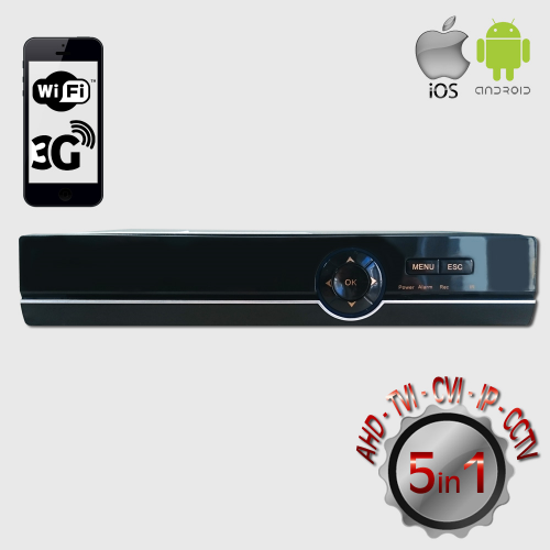 POWERGATE FLASH-B16 5Mpix H265+ 16Kanal Video, 1Kanal Ses, 1 HDD, 1944N, 3G Wifi, XMeye 5in1 DVR