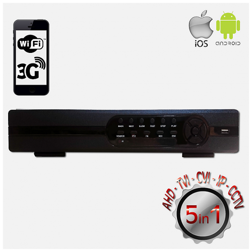 POWERGATE FLASH-B31 5Mpix H265+ 32Kanal Video, 16Kanal Ses, 2 HDD, 1944N, 3G Wifi, XMeye 5in1 DVR