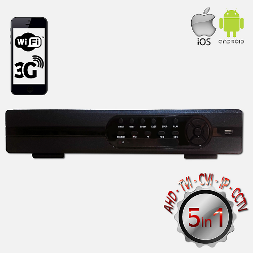 POWERGATE FLASH-B32 5Mpix H265+ 32Kanal Video, 16Kanal Ses, 4 HDD, 1944N, 3G Wifi, XMeye 5in1 DVR