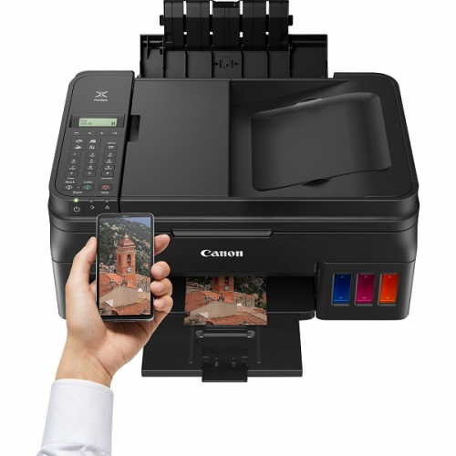 CANON G4411 Renkli Mürekkep Tanklı Yazıcı, Tarayıcı, Fotokopi, Fax,Wifi +1 Şişe Orijinal Siyah Mürekkep Hediye