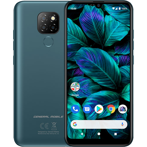 GENERAL MOBILE GM20 64Gb, yeşil, 4Gb Ram,  8 Çekirdek, 6,088inç Ekran, 8 Mpix Ön, 13Mpix Arka Kamera, Türkiye Garantili