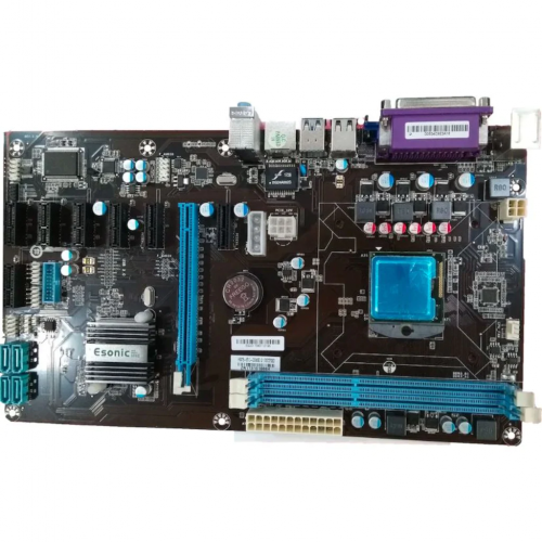 ESONIC HM76-65 BTC DDR3 VGA, HDMI, LAN, 1xPCIe 16X, 7x PCIe 1X, LGA988 Anakart + Intel i3-2310M işlemci Combo, Kutusuz.