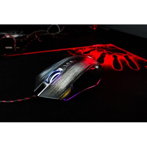 Bloody P93 Kurşun Gri LK RGB Multi Core Metal Ayak 5000CPI Usb Optik Gamer Mouse