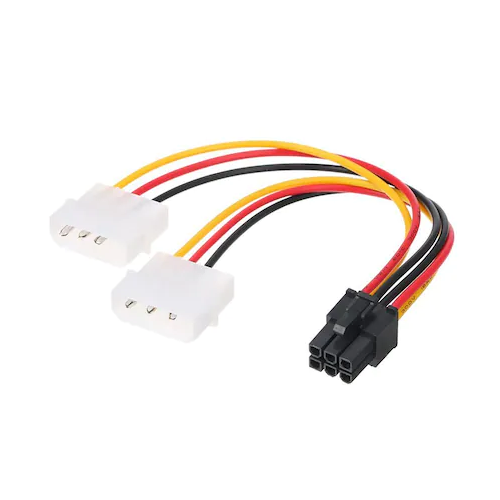 POWERGATE PW-VGAX 6PIN Ekran Kartı  Power Kablosu