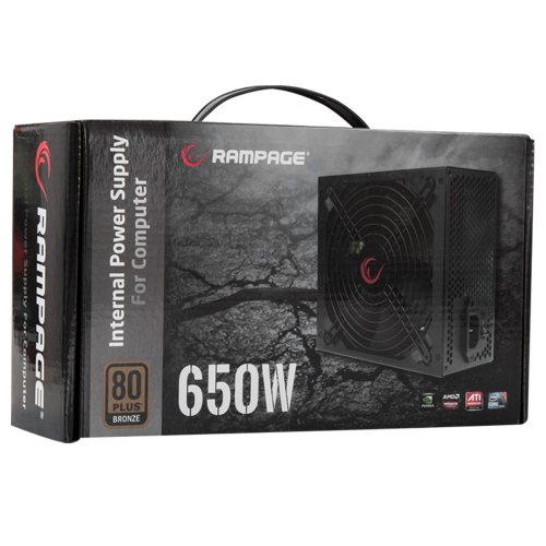 RAMPAGE RMP-650-80PB Active PFC 650W 80+ Bronze GAMING PSU