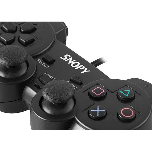 SNOPY SG-606 USB/PS2/PS3 TİTREŞİMLİ GAMEPAD, Bilgisayar, Playstation 2 ve Playstation 3 Uyumlu.