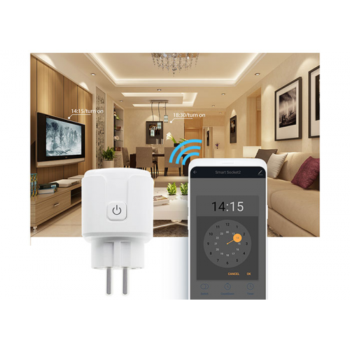 S-LINK SL-01 Smart WiFi Plug, 16Amper Priz Akıllı Telefon Uygulaması ile Cihazlarınızı Uzaktan Yöneten Kablosuz Akıllı Priz