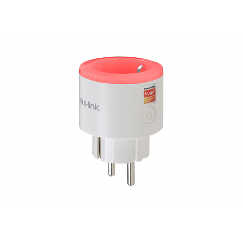 S-LINK SL-03 Smart WiFi Plug, 16Amper RGB Priz Akıllı Telefon Uygulaması ile Cihazlarınızı Uzaktan Yöneten Kablosuz Akıllı RGB Priz