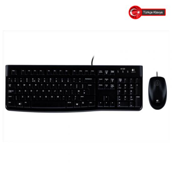 LOGITECH MK120 USB Kablolu Klvye+Mouse (920-002560