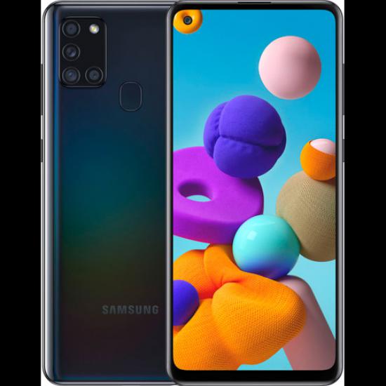 SAMSUNG A217F/DS GALAXY A21S SİYAH, 64Gb, 4Gb Ram, 8 Çekirdek, 6,5inc Ekran, 13Mpix Ön 48Mpix Arka Kamera, Türkiye Garantili