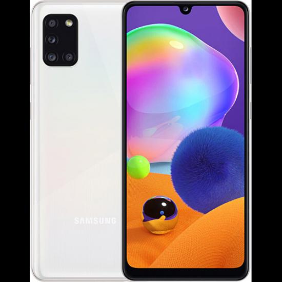 SAMSUNG A315F/DS GALAXY A31 128Gb Bellek, 4Gb Ram, 8 Çekirdek, 6,4inc Ekran, 20Mpix Ön 48Mpix Arka Kamera, Beyaz, Türkiye Garantili