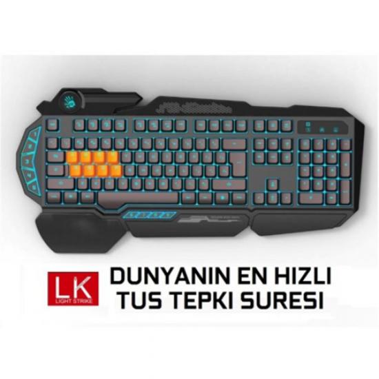 Bloody B318 Gaming Klavye,Mekanik 8-Light Strike, Usb,Siyah Q M.Medya