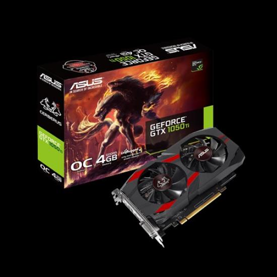 ASUS CERBERUS GTX1050TI-O4G 4Gb GDDR5 128Bit VGA