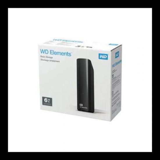 WD Elements 6TB 3,5’’ USB3,0 (WDBWLG0060HBK), Harici HDD, Siyah