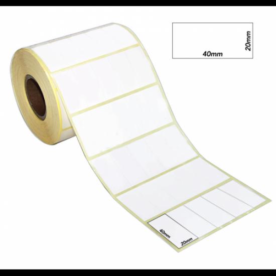 Etiket Termal 20mmx40mm (Kolon 5li)Toplam 5000ad