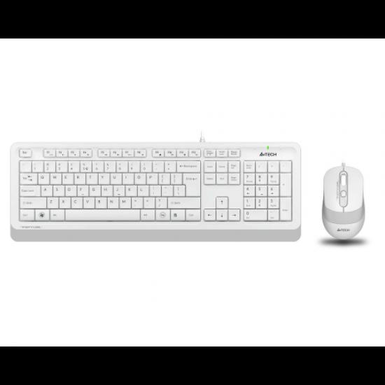 A4 TECH F1010 Beyaz FSTYLER USB Kablolu Türkçe M.Medya Klavye Mouse Set
