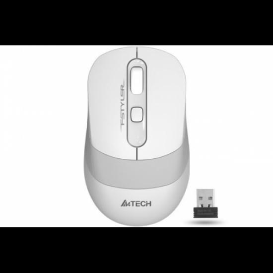 A4 TECH FG10 (White) FSTYLER 2,4Ghz Kablosuz Optik Mouse, 10-15Metre, 4 Buton, Nano Alıcı