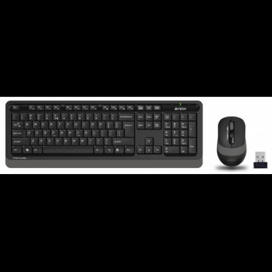 A4 TECH FG1010 Gri FSTYLER Türkçe Q 2,4Ghz  Kablosuz Klavye Mouse Set