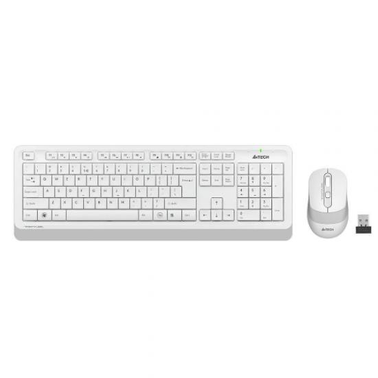 A4 TECH FG1010 Beyaz FSTYLER Türkçe Q 2,4Ghz  Kablosuz Klavye Mouse Set