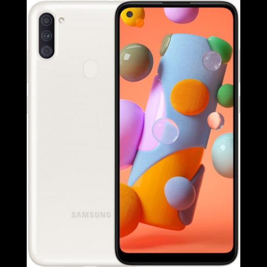 SAMSUNG A115F/Ds GALAXY A11 BEYAZ, 32Gb, 2Gb Ram, 8 Çekirdek, 6,4inc Ekran, 8Mpix Ön 13Mpix Arka Kamera, Türkiye Garantili