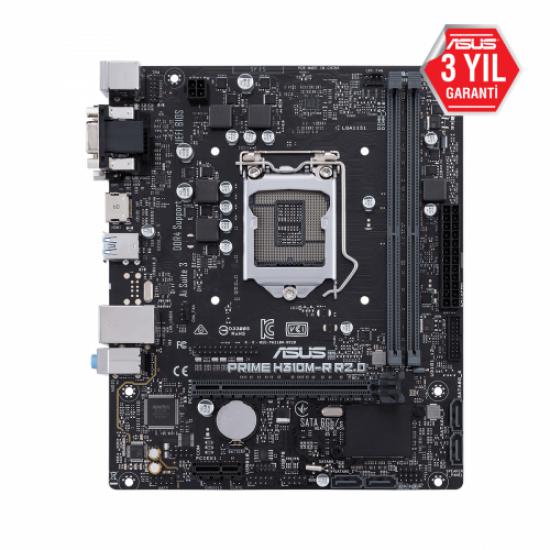 ASUS PRIME H310M-R R2,0 HDMI D-SUB DVI LGA1151 8-9.Nesil