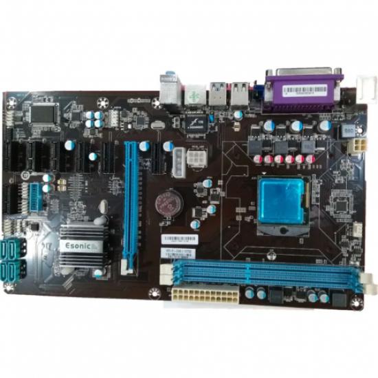 ESONIC HM76-65 BTC DDR3 VGA, HDMI, LAN, 1xPCIe 16X, 7x PCIe 1X, LGA988 Anakart + Intel i3-2310M işlemci Combo, Kutusuz.