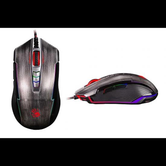 Bloody P93 Kurşun Gri LK RGB Multi Core Metal Ayak 5000CPI Usb Optik Gamer Mouse