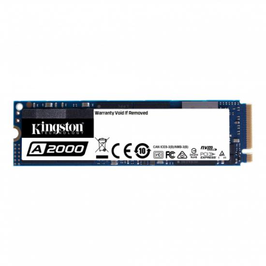 KINGSTON SA2000M8/250G, A2000, 250Gb, 2000/1100, NVME PCIe M.2 SSD
