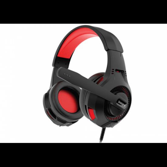 SNOPY SN-8800 GAMETIME Gaming Mikrofonlu Kulaklık (Siyah Kırmızı)