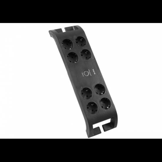 S-LINK SPG3080 Akım Korumalı 2Mt 3G1.5mm2  900 Joule  8li Priz (Siyah)