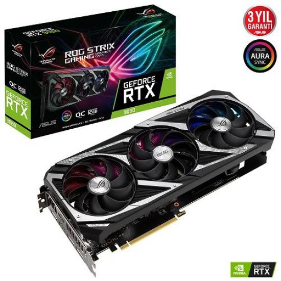 ASUS STRIXRTX3060O12G GAMING 12GB 192Bit GDDR6 HDMI DP OC EDITION