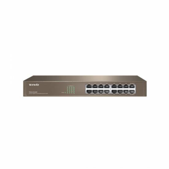 Tenda TEG1016D 16Port GigaBit, Rack-M, Metal Kasa, Switch