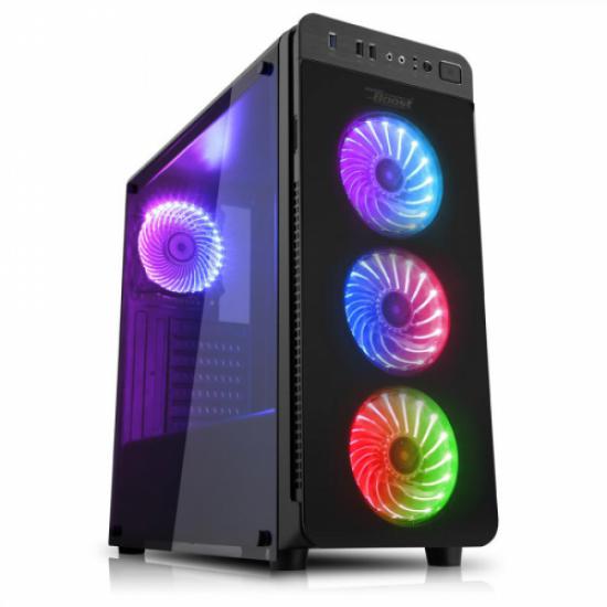 POWERBOOST VK-G1030 UNIQUE RGB GAMING KASA (PSU YOK)