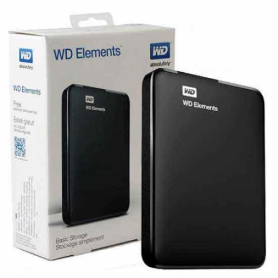 WD Elements 2TB 2,5’’ USB3,0 (WDBU6Y0020BBK), Harici HDD, Siyah