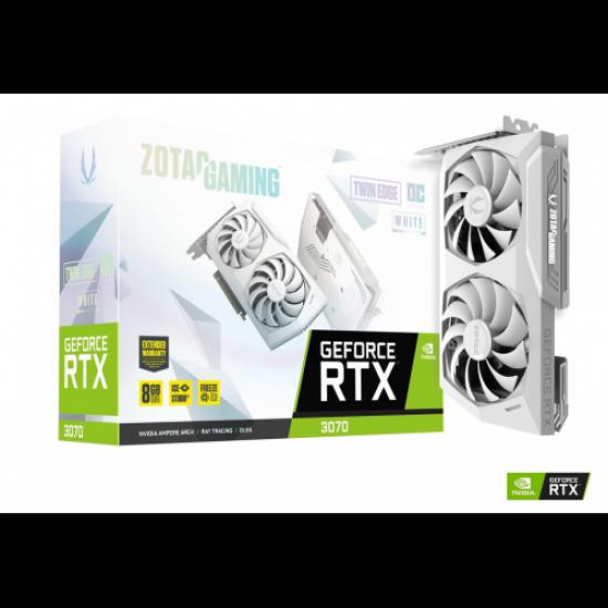 ZOTAC GAMING ZT-A30700J-10P RTX3070 TWIN EDGE OC WHITE EDITION 8GB GDDR6 256Bit HDMI DP