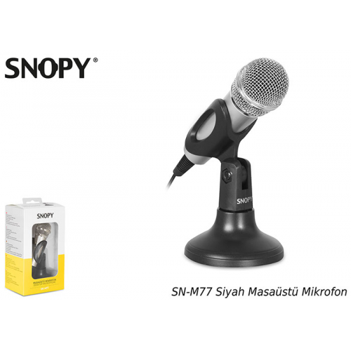 SNOPY SN-M77  Masa Üstü Mikrofon, 1,8m Kablo Uzunluğu