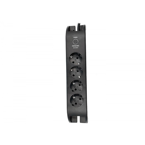 S-LINK SPG3040 Akım Korumalı 2Mt 3G1.5mm2  900 Joule  4lü Priz (Siyah)