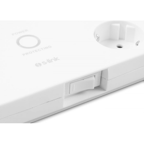 S-LINK SPG3080 Akım Korumalı 2Mt 3G1.5mm2  900 Joule  8li Priz (Beyaz)