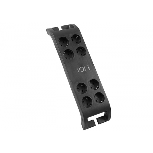 S-LINK SPG3080 Akım Korumalı 2Mt 3G1.5mm2  900 Joule  8li Priz (Siyah)