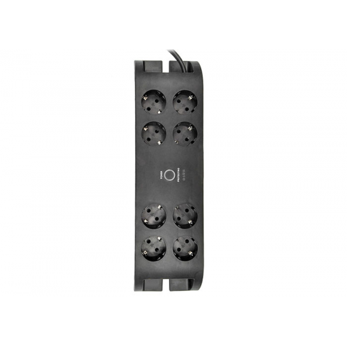 S-LINK SPG3080 Akım Korumalı 2Mt 3G1.5mm2  900 Joule  8li Priz (Siyah)