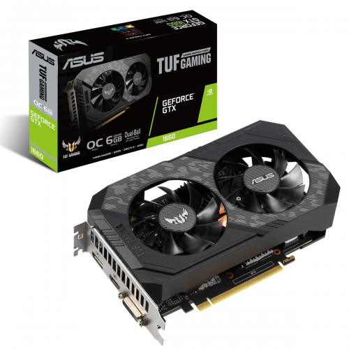 ASUS TUF GTX1660-O6G 6G GAMING DVI HDMI DP DDR5 DIRECTX 12